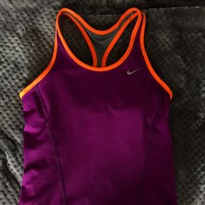 Nike women's Dri-fit tennis tank with built-in bra